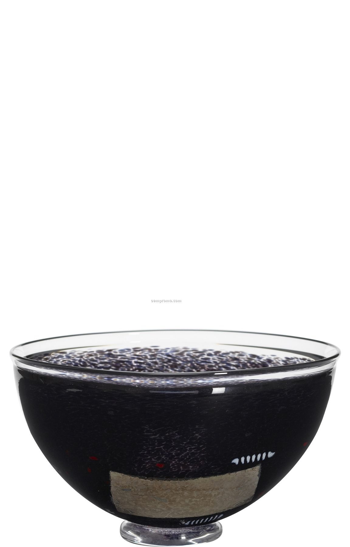 Satellite Handmade Glass Bowl By Bertil Vallien - Black