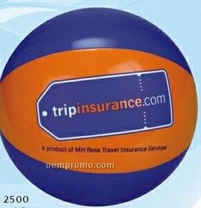 16" Inflatable Blue & Orange Beach Ball