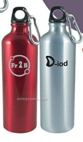 25 Oz. Denali Aluminum Sports Bottle W/ Carabiner