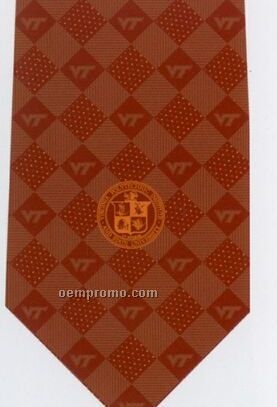 Custom Logo Printed Silk Tie - Pattern Style N