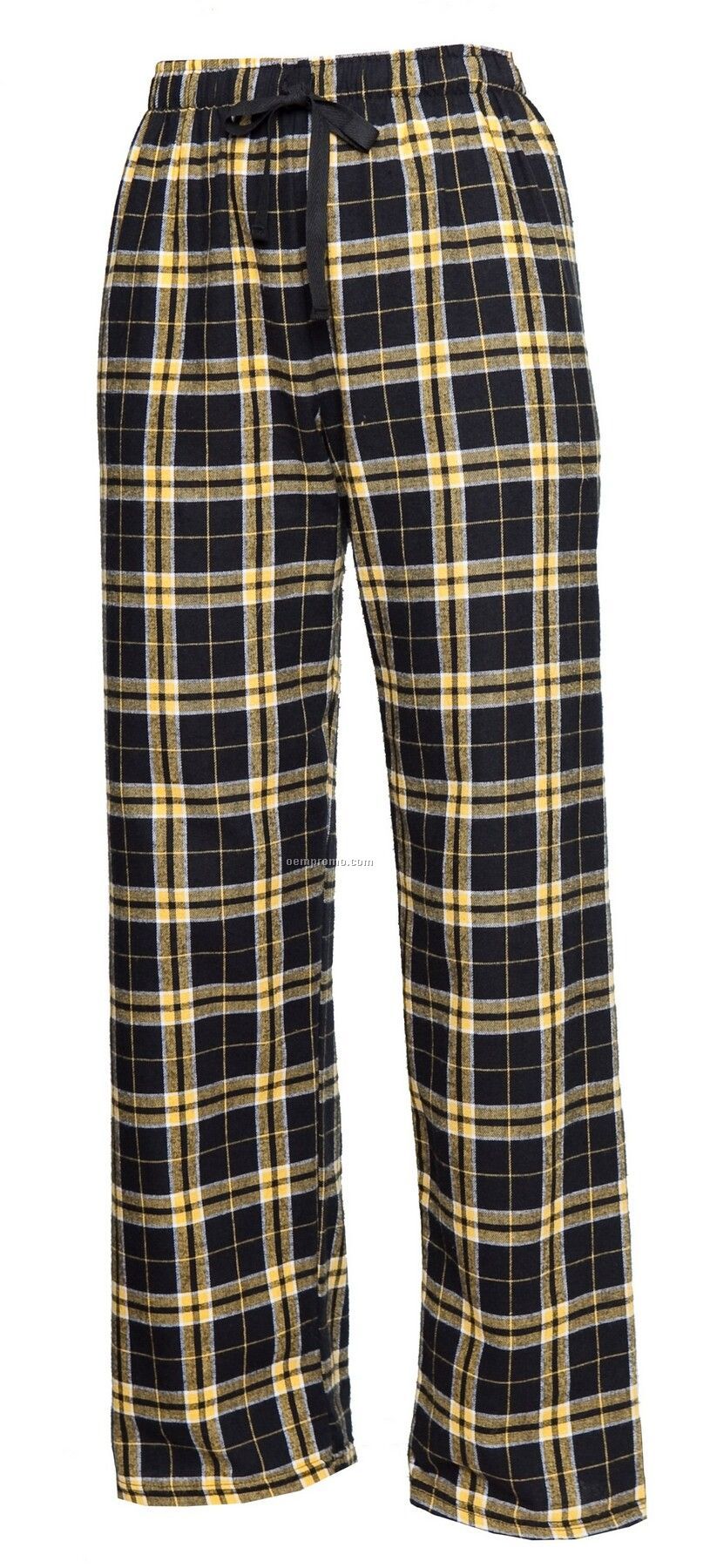 Youth Team Pride Flannel Pant In Black & Gold Plaid