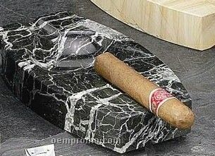 Black Solid Marble Cigar Ashtray