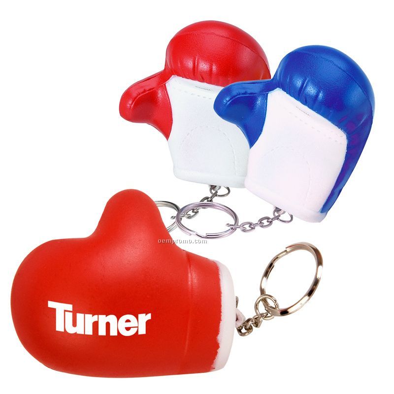 Boxing Glove Stress Reliever Key Chain