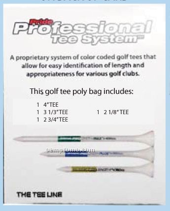 Golf Tee System In Poly Bags