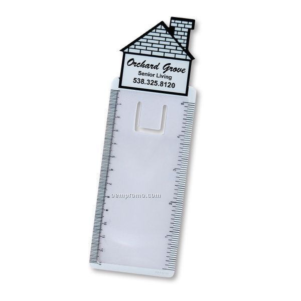 House Bookmark Magnifier/ Ruler