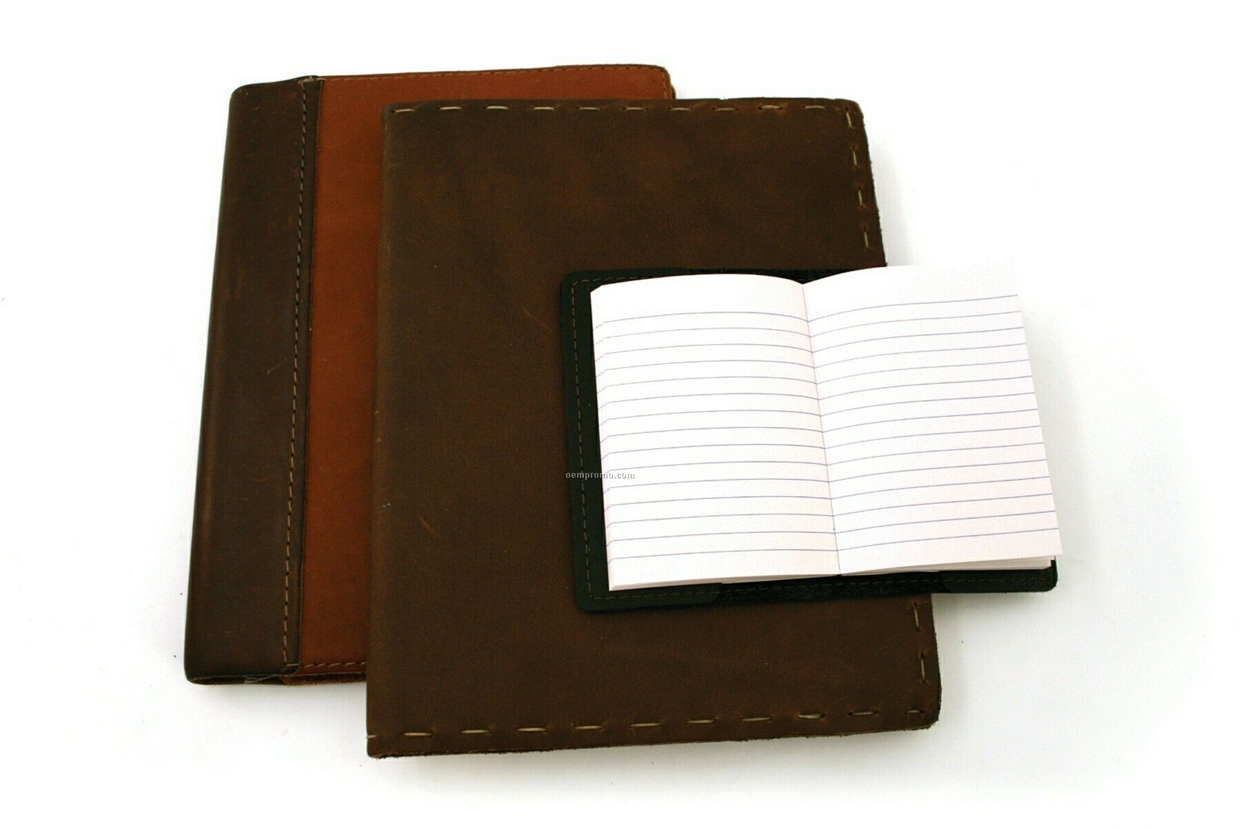 Large Leather Composition Notebook With Hand Sewn Cover