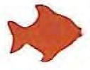 Mylar Shapes Angel Fish (2")