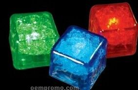 Blank Party Ice Assorted LED Glow Cubes (Liquid Activated)
