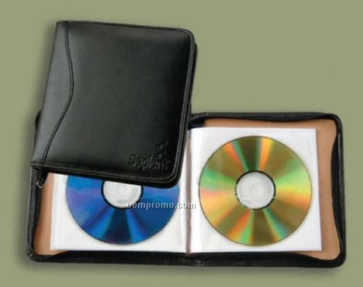 Bonded Leather Slim-line CD Holder