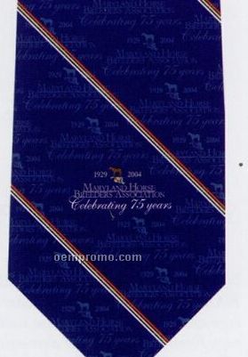 Custom Logo Printed Silk Tie - Pattern Style P