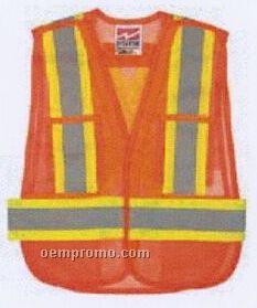 Open Road Safety Vest In Fluorescent Orange