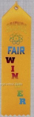 Stock Recognition Ribbon (Card & String) - Science Fair Winner