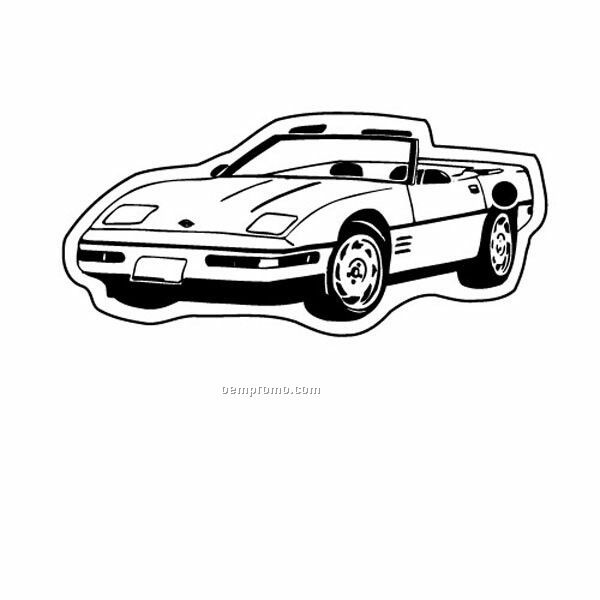 Stock Shape Collection Classic Corvette Convertible 3 Key Tag