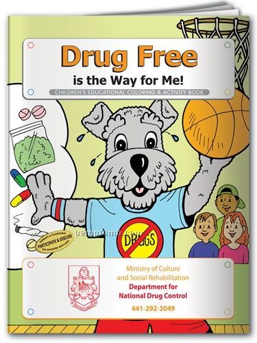 Action Pack Coloring Book W/ Crayons & Sleeve - Drug Free Is The Way For Me