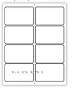Blank 8-up Laser Label Sheets (2.5"X4")