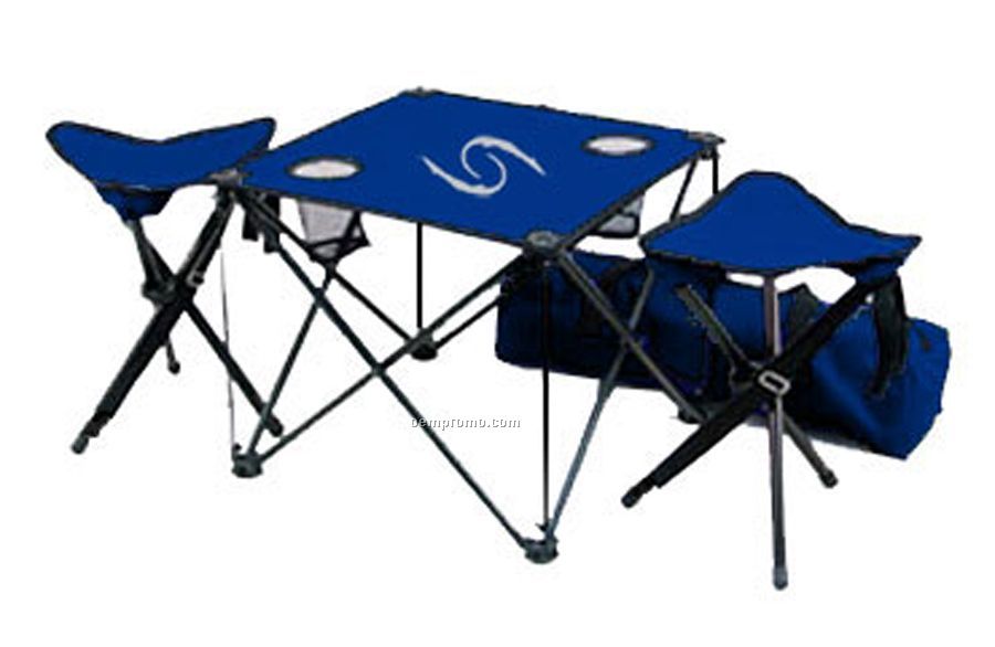 Camp Table With Stool Set
