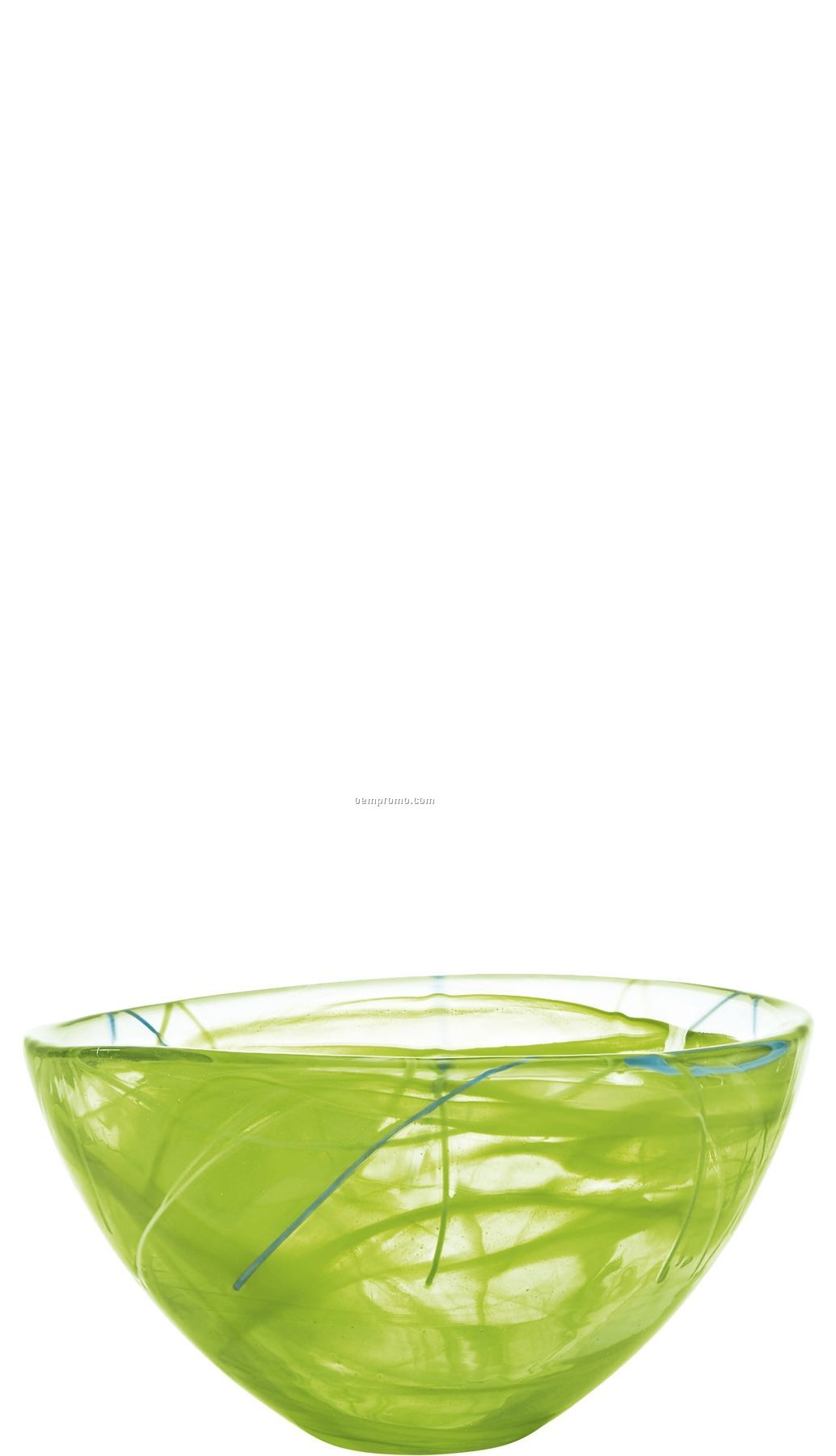 Contrast Medium Swirl Crystal Bowl By Anna Ehrner (Lime)