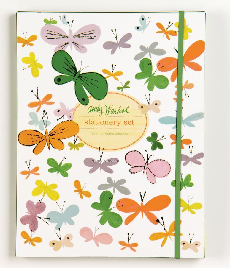 Happy Butterfly Day Stationery Set