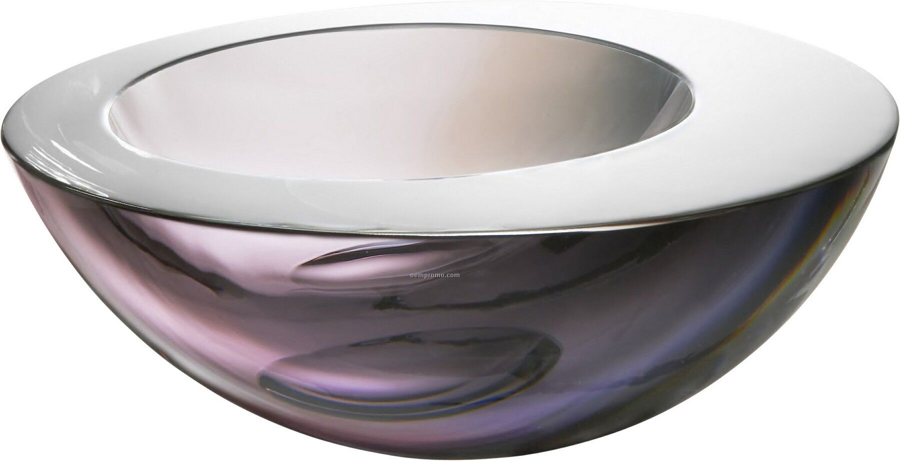 Opus Glass Water Drop Bowl W/ Infused Color By Goran Warff