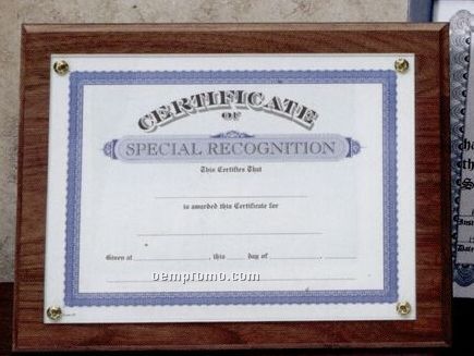 Walnut Certificate Frame