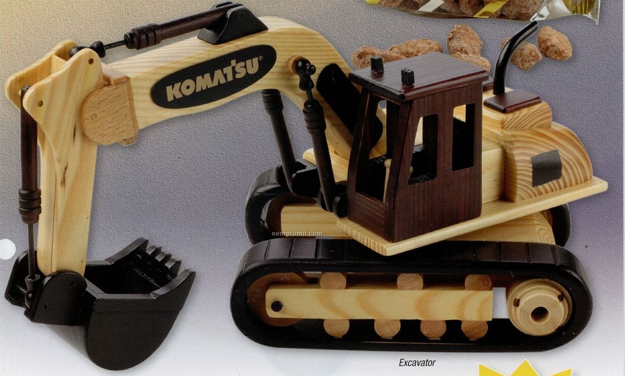 Wooden Excavator W/ Deluxe Mixed Nuts (No Peanuts)