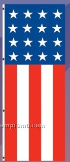 America Forever Free Flying Drape Banners (Star/Vertical Stripes)