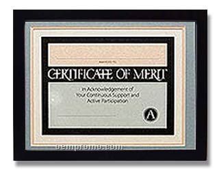 Black Wooden Certificate Frame (8.5