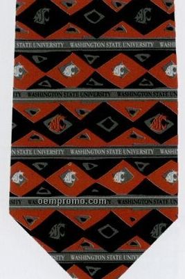 Custom Logo Printed Silk Tie - Pattern Style S