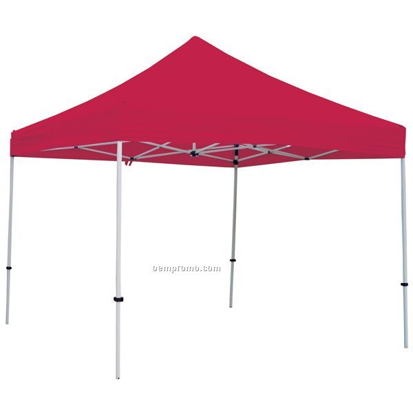 Deluxe 10' Square Red Tent - Unimprinted