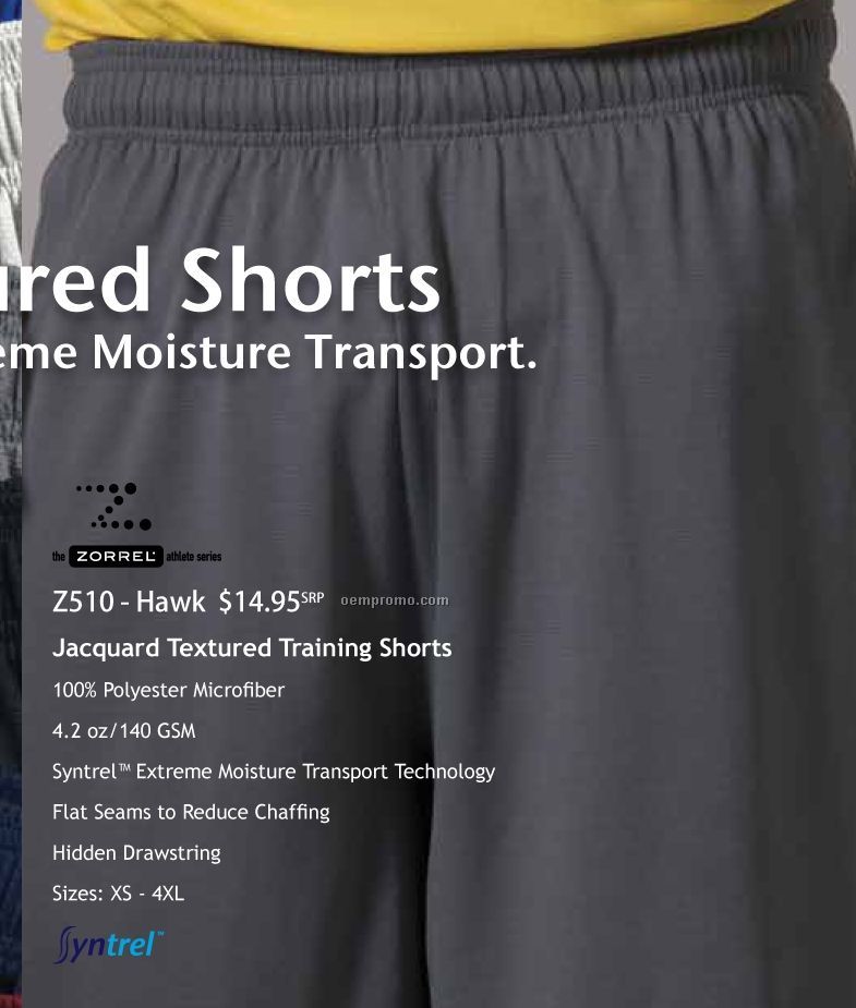 Zorrel Hawk Jacquard Textured Training Shorts