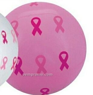 16" Inflatable Pink Ribbon Beach Ball