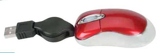 3d Super Mini Optical Mouse With Retractable Cord