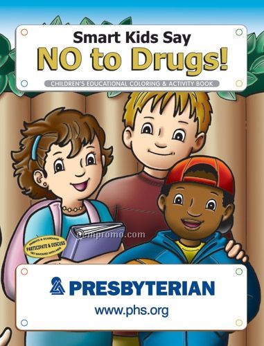 Action Pack Coloring Book W/ Crayons & Sleeve - Smart Kids Say No To Drugs