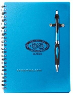 Helix Candy Coated Pen & Double Spiral Bound Notebook Combo