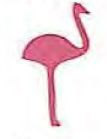 Mylar Shapes Flamingo (2")