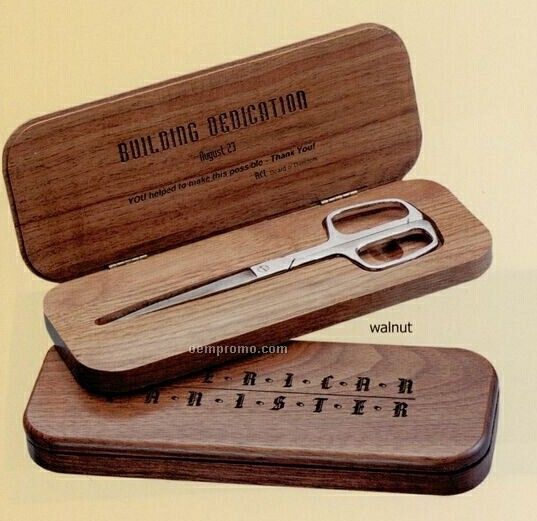 Scissor Dedication Wood Box