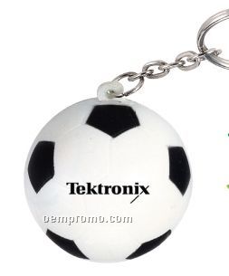 Soccer Ball Squeeze Toy Key Chain