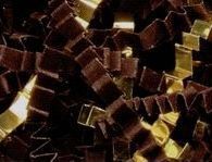 10# Chocolate Brown & Gold Paper & Metallic Blends Crinkle Cut Paper