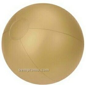 16" Inflatable Solid Gold Beach Ball