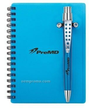Calypso Candy Coated Pen & Double Spiral Bound Notebook Combo
