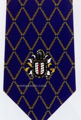 Custom Logo Woven Polyester Tie - Pattern Style A