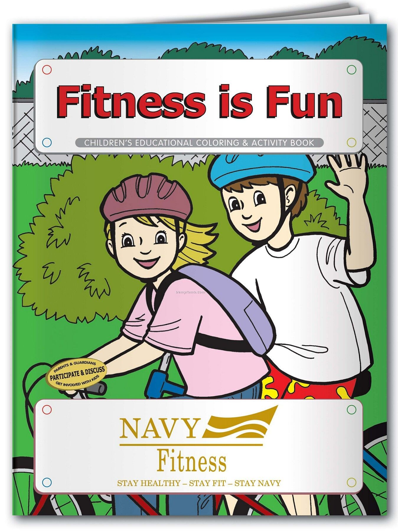 Pillowline Fitness Is Fun Coloring Book
