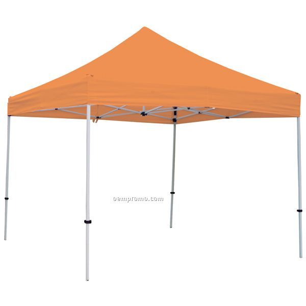 Deluxe 10' Square Orange Tent - Unimprinted