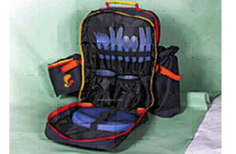 Picnic Bag W/Multi-color Trim