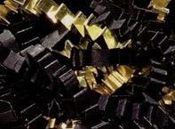 5# Black & Gold Paper & Metallic Blends Crinkle Cut Paper Shreds