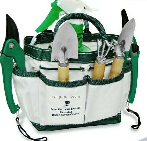 7pc Garden Tool Set With Tote Bag