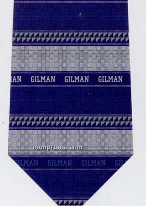 Custom Logo Woven Polyester Tie - Pattern Style C