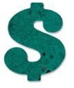 Dollar Sign Herb Plant-a-shape Bookmark