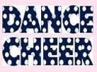 In Stock Dance Cheer Ink Transfers In Navy Blue W/White Dots
