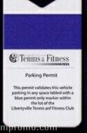 Laminated Plastic Rear View Hanger Parking Permit - Full Color (2 1/2